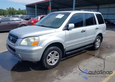 2004 Honda Pilot Ex from USA, damaged, VIN 2HKYF18494H539787